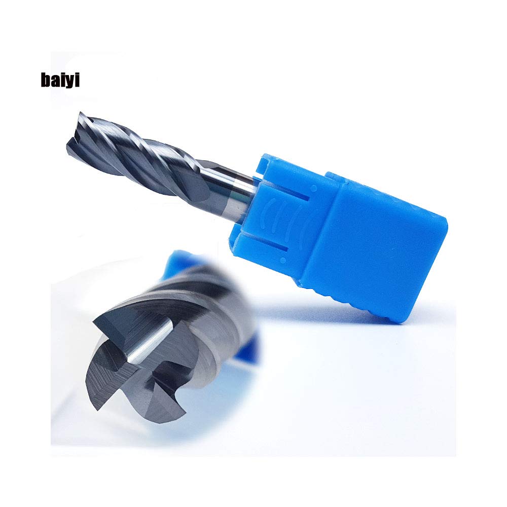 1/2 Carbide Square End Mill 4 Flute AlTiN Coating Pack of 2 B309935