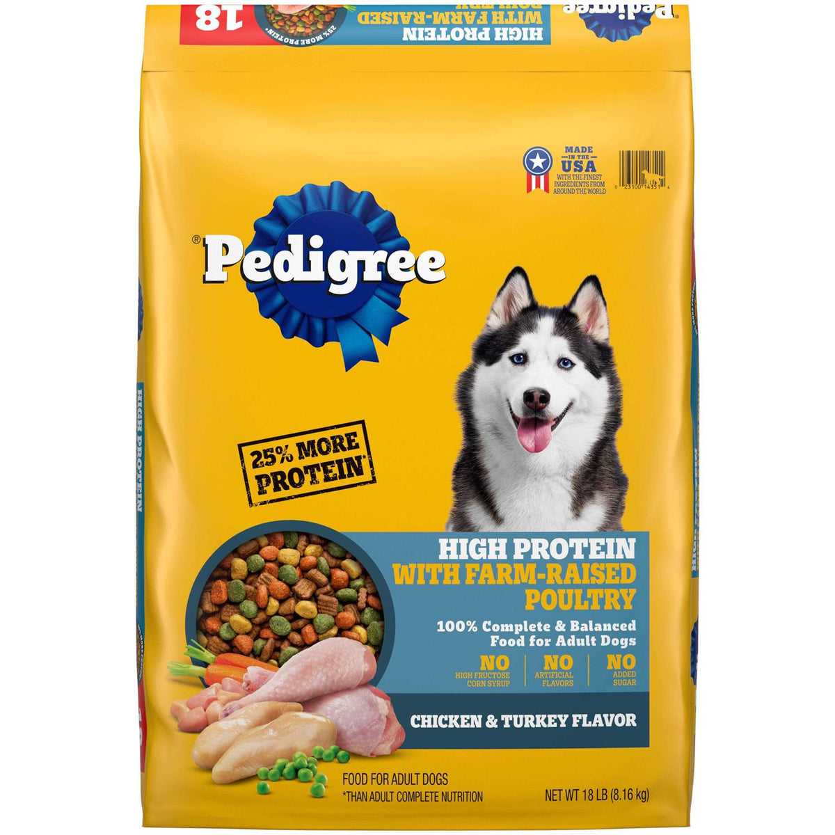 High Protein Chicken and Turkey Dry Dog Food F60255