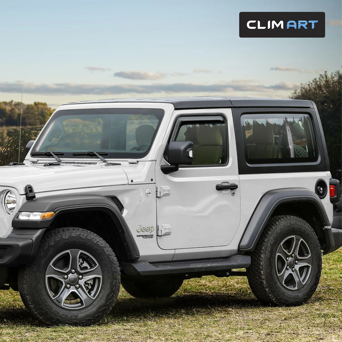2 pcs Rain Guards for Jeep Wrangler JL F400