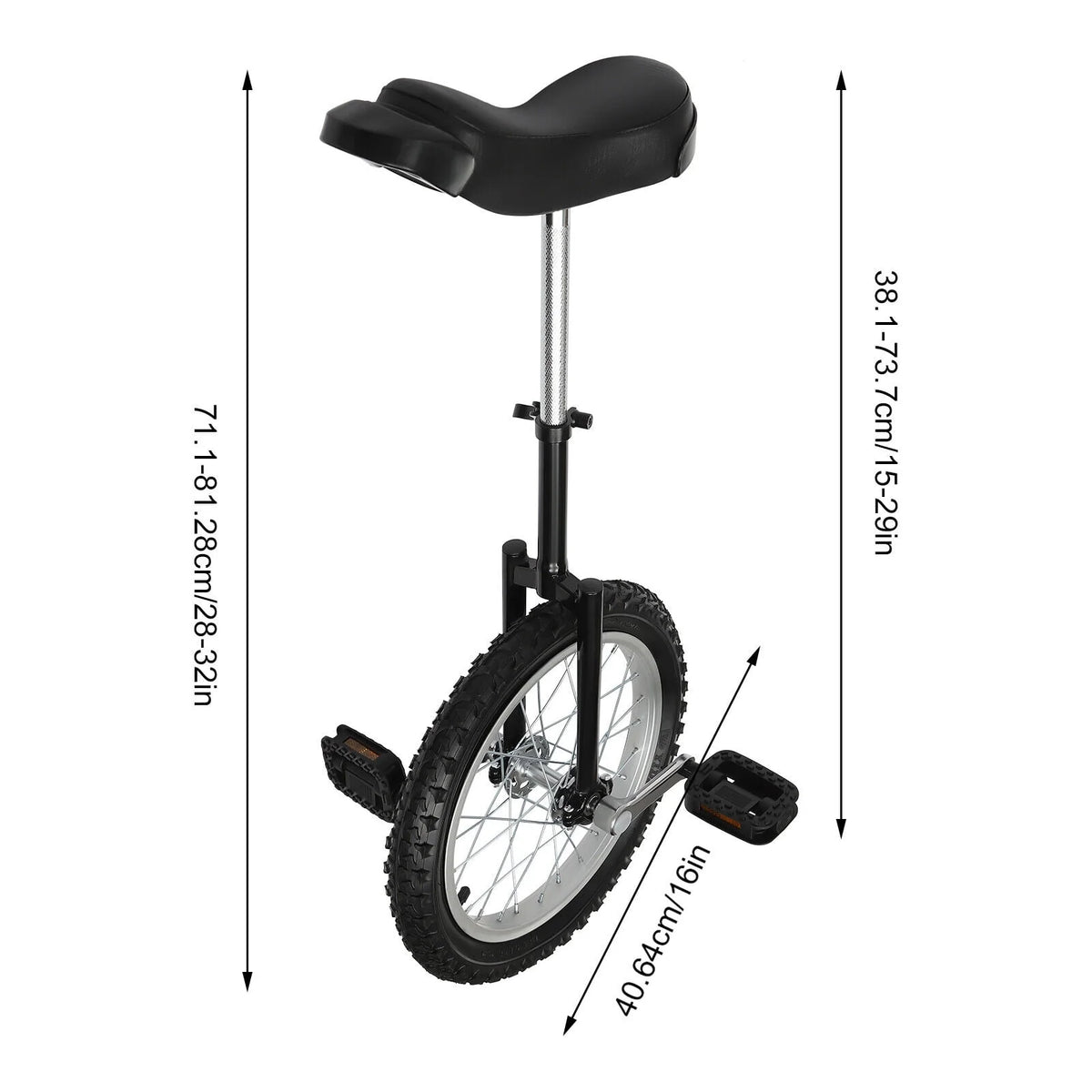 16 Wheel Adjustable Unicycle N46751