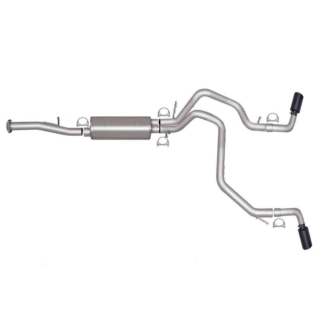 Black Cat-Back Dual Sport Exhaust System Q97926