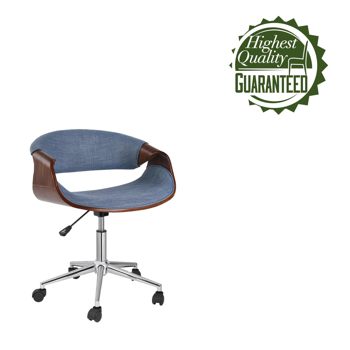 Blue Upholstered Adjustable Office Chair G9359