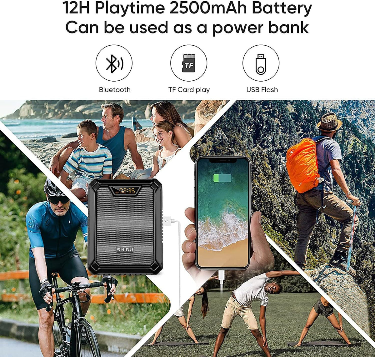 Portable Waterproof 18W Voice Amplifier M3243