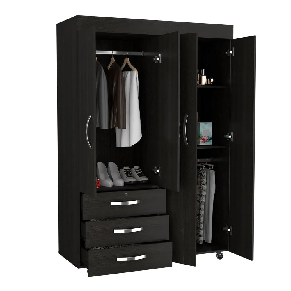 Black Mobile Armoire R70963