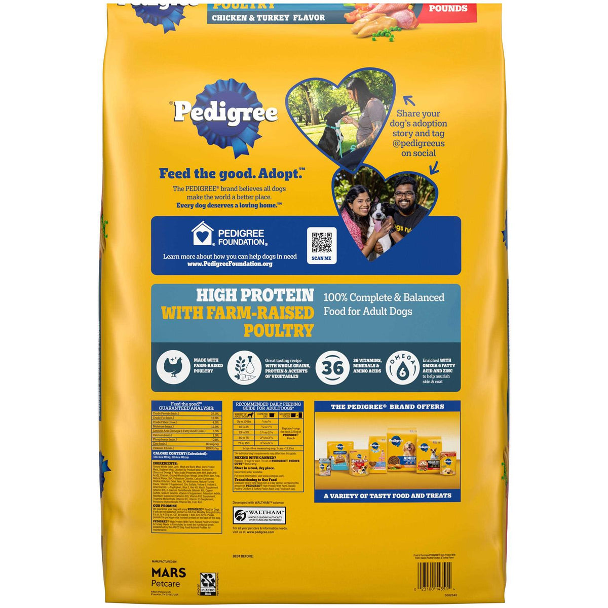 High Protein Chicken and Turkey Dry Dog Food F60255
