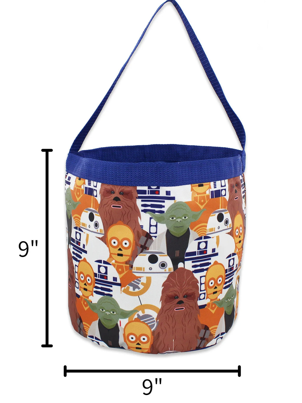 Yoda Nylon Collapsible Toy Storage Tote Bag V82374