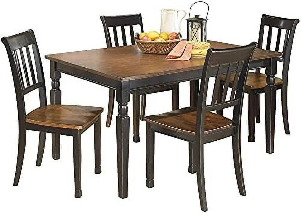 Solid Two-Toned Rectangular Dining Table K21528