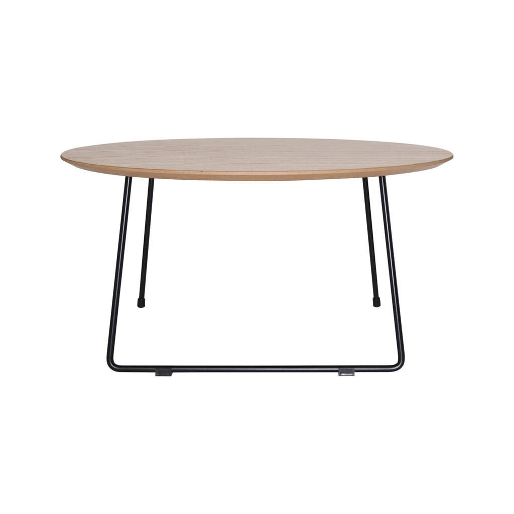 Mid Century Modern Round Coffee Table with Wood Top M25566