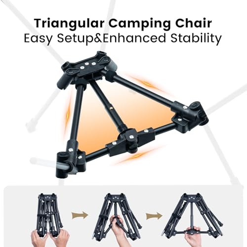 Lightweight Folding Camping Chair 330 lbs Capacity X22913
