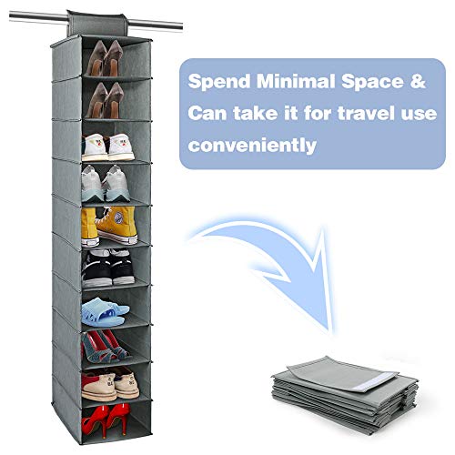 10-Shelf Hanging Shoe Organizer B288