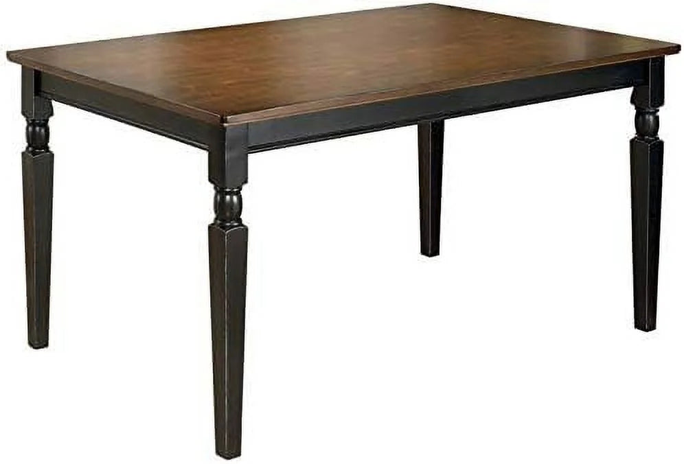 Solid Two-Toned Rectangular Dining Table K21528