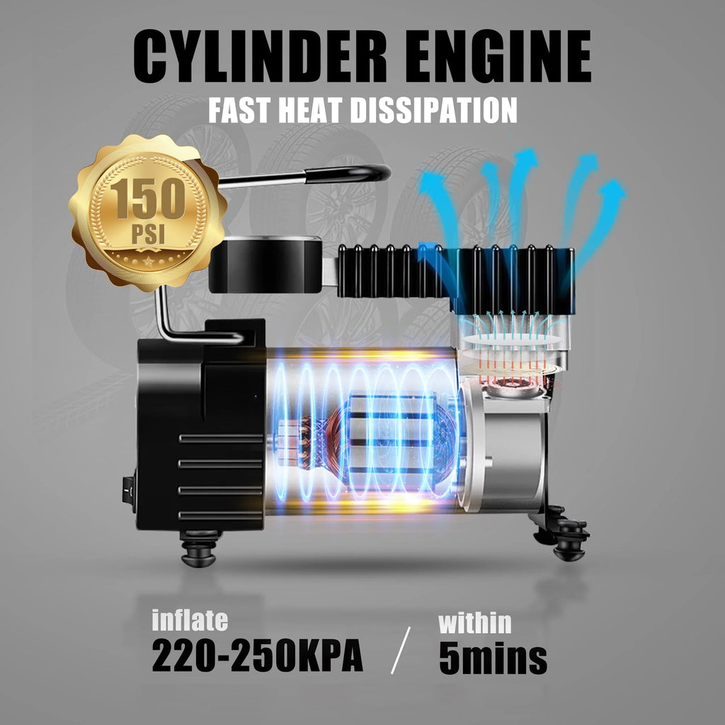 Portable Air Compressor Tire Inflator 12V E4485
