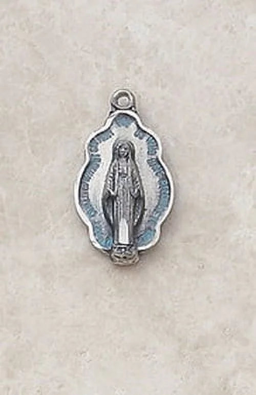 Silver Blue Miraculous Medal P80183