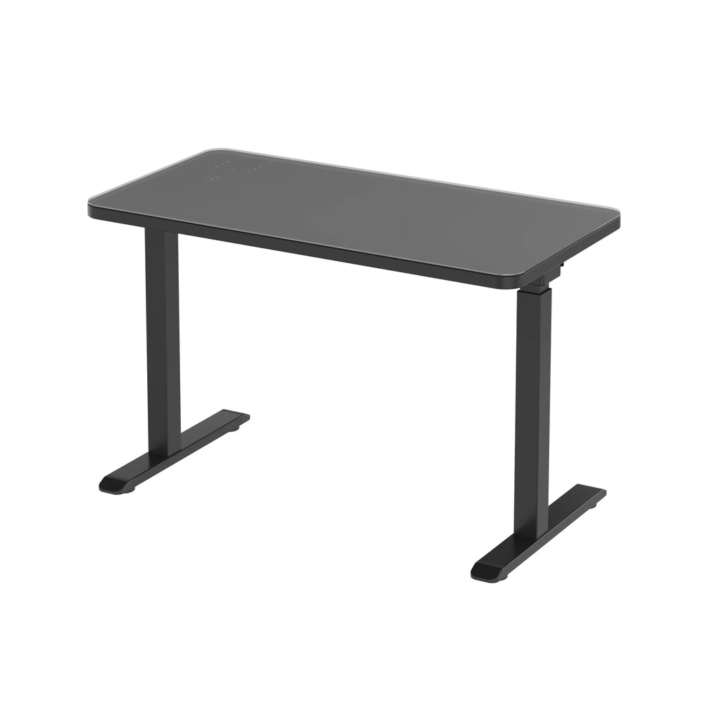 Black Glass Standing Desk S48420