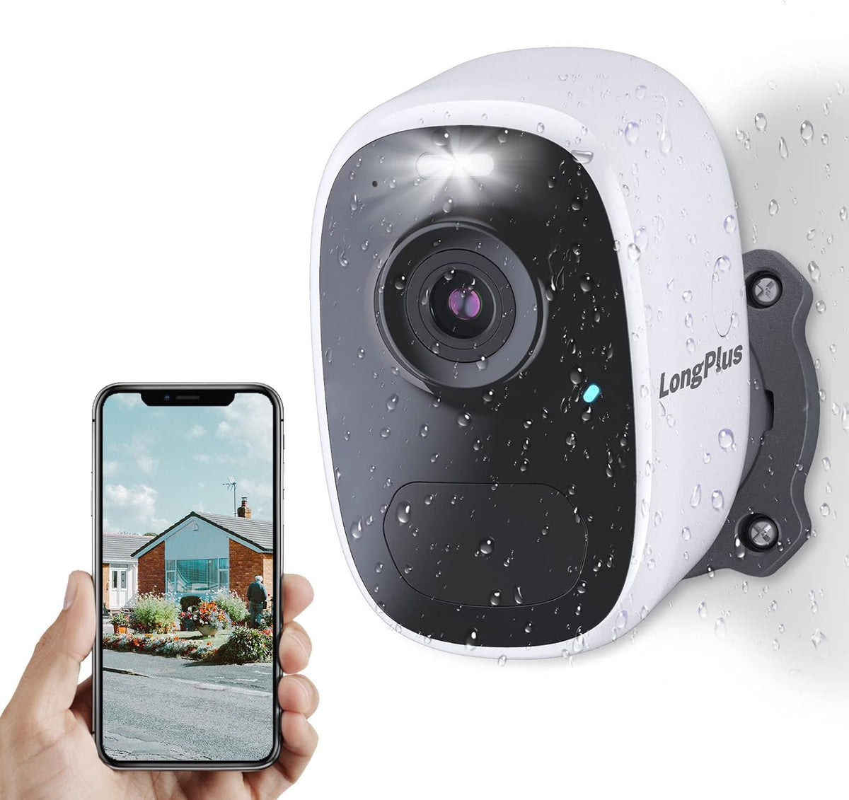 4MP Wireless Rechargeable Battery Powered Outdoor Camera W36570