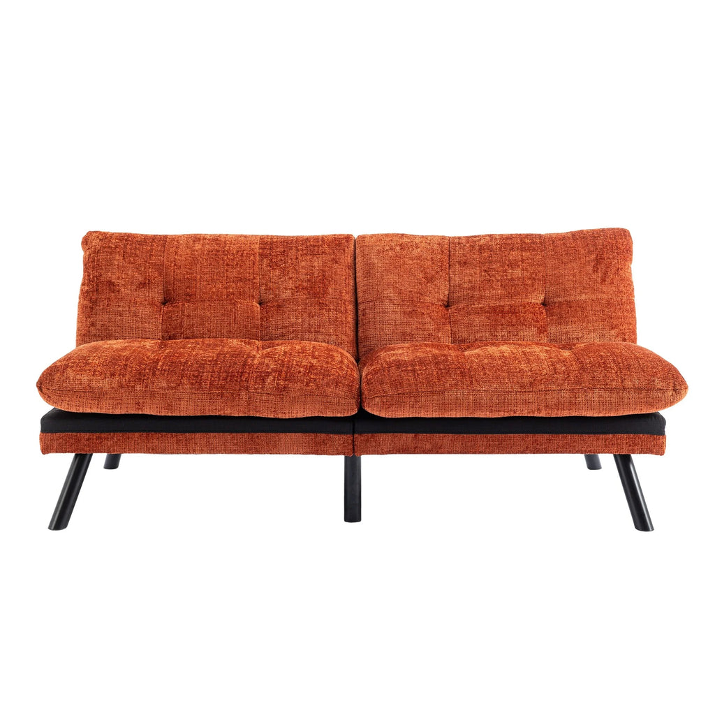 Orange Convertible Sofa Bed G1193