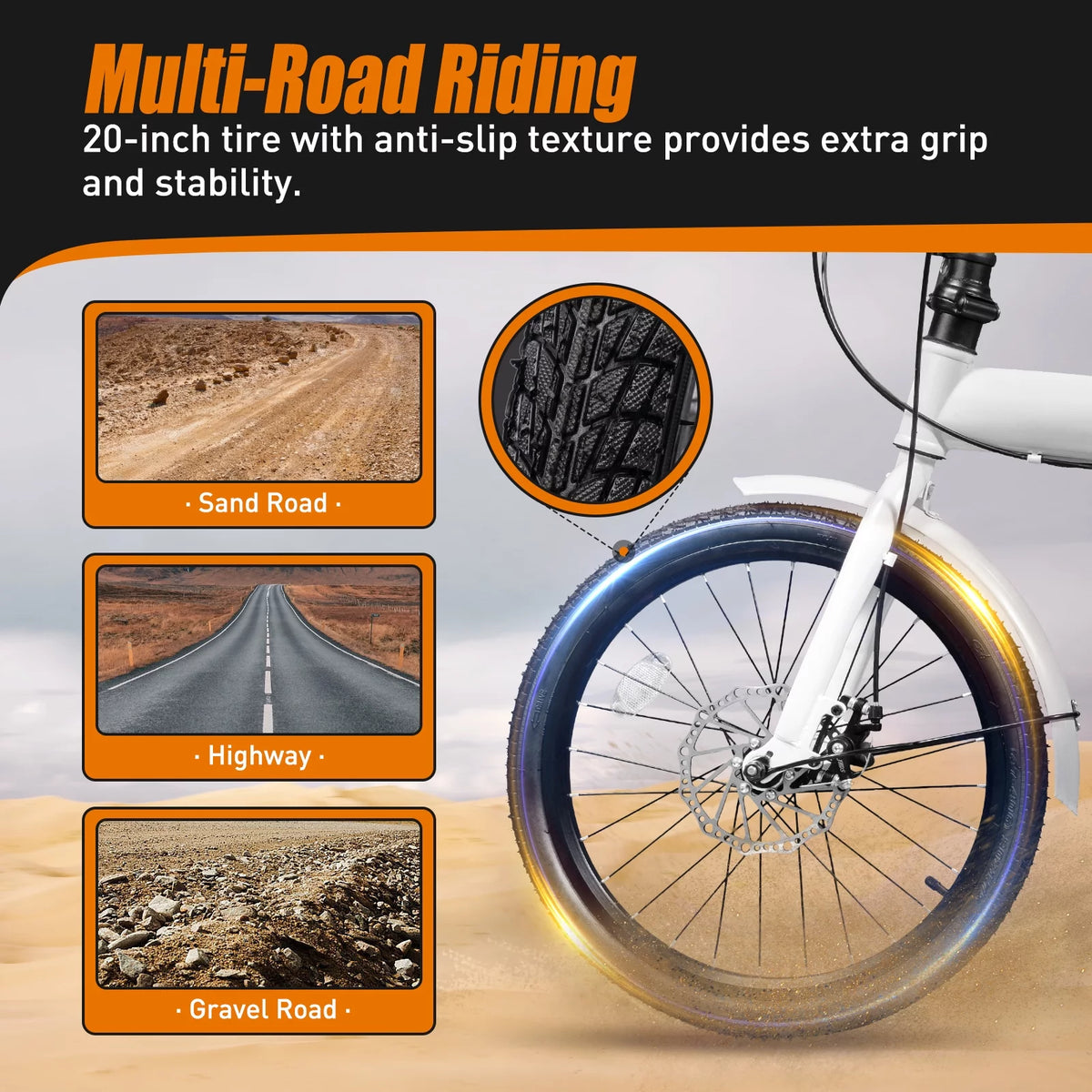 20-inch Wheels 7 Speed Folding Bike High Carbon Steel Bicycle R615590
