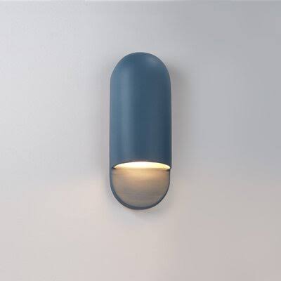 1 - Light Dimmable LED Flush Mount Carrara Marble P8140