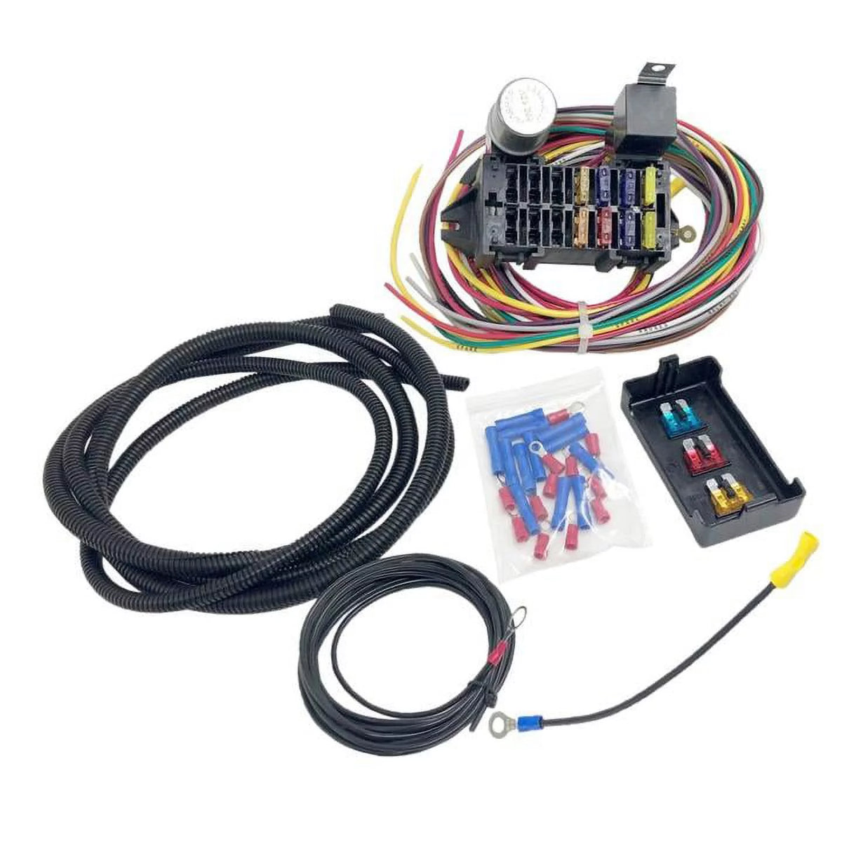 10 Circuit 8 Fuses Basic Wire Harness Fuse Box 12V N61824
