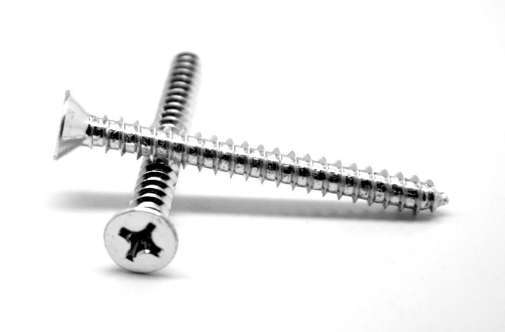 14-10 x 3 1/2 Sheet Metal Screw Phillips Flat Head Type A Low Carbon Steel Zinc Plated H268500