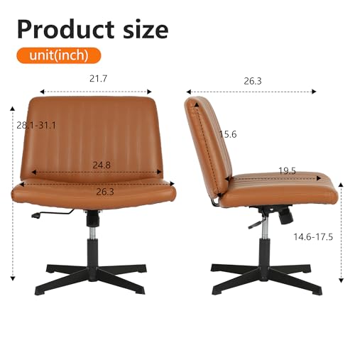 Armless Cross Legged Office Desk Chair Q2585