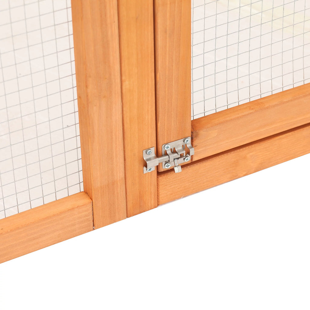 Outdoor Wooden Cat House Enclosure with 6 High Ledges Z64212