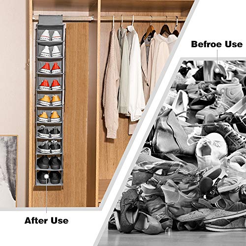 10-Shelf Hanging Shoe Organizer B288