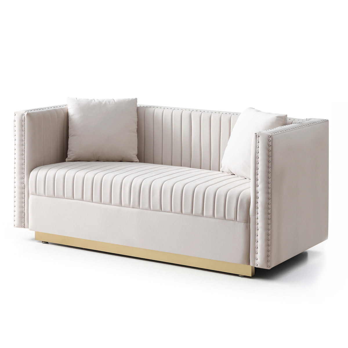 Tufted Velvet Loveseat F262379