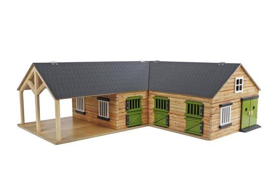 1-24 Scale Horse Stable with 4 Box Storage & Wash Box E28671