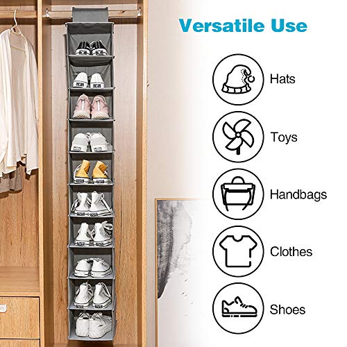 10-Shelf Hanging Shoe Organizer B288