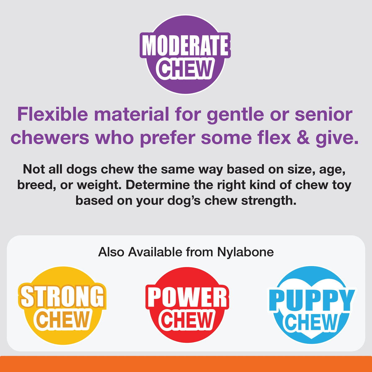 Moderate Chew Flexible Oval Ring for Dogs U7150