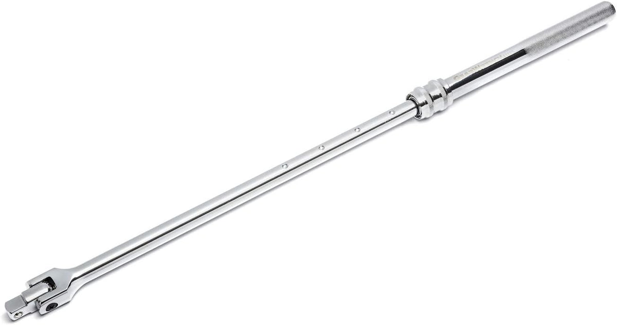 1/2" Drive Extendable Flex Handle/Breaker Bar, 18" -24", Pack of 2 T233