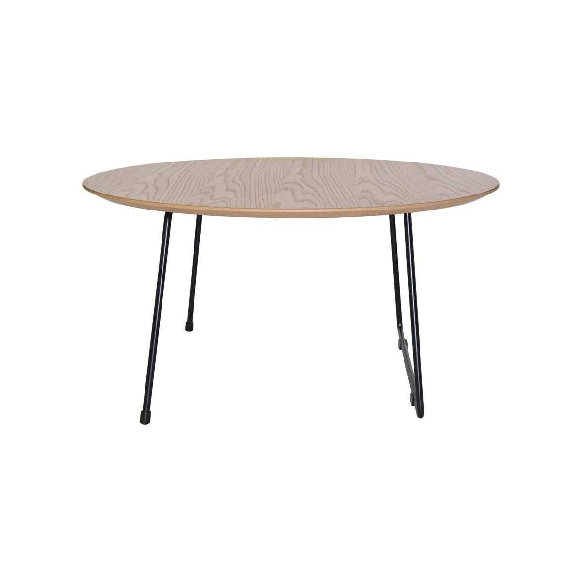 Mid Century Modern Round Coffee Table with Wood Top M25566