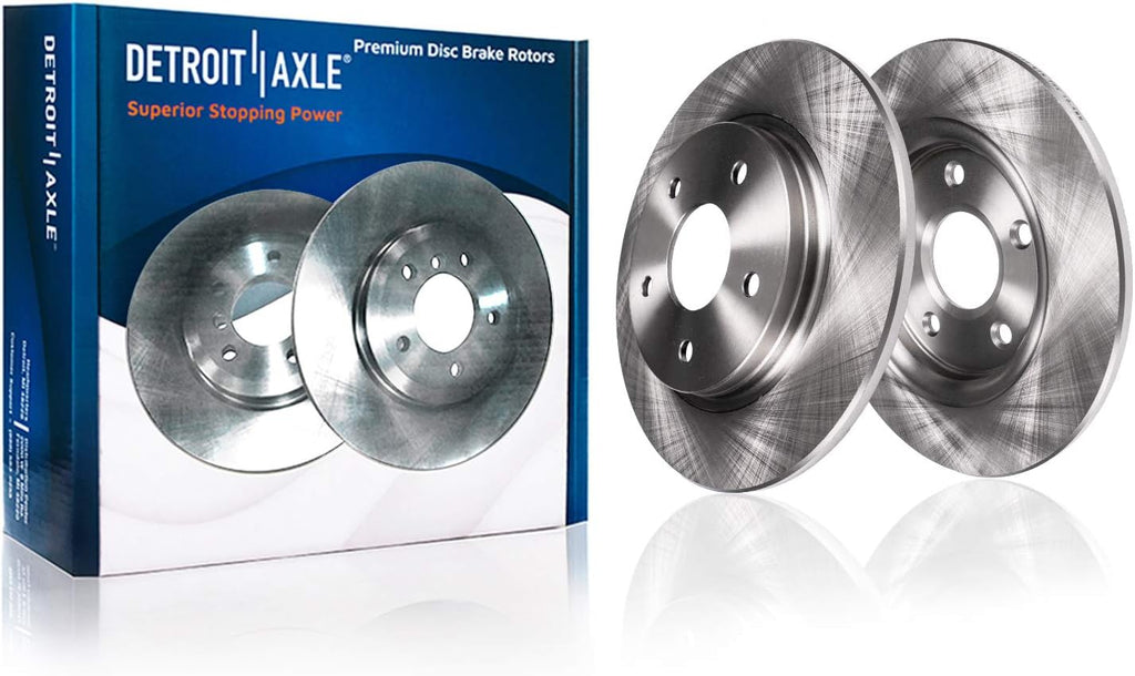Front and Rear Disc Rotors + Ceramic Brake Pads 8pc Set N995