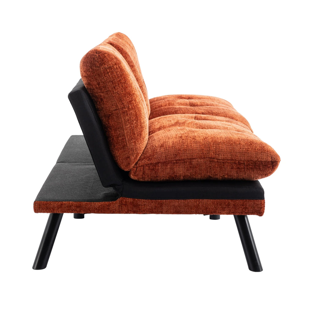Orange Convertible Sofa Bed G1193