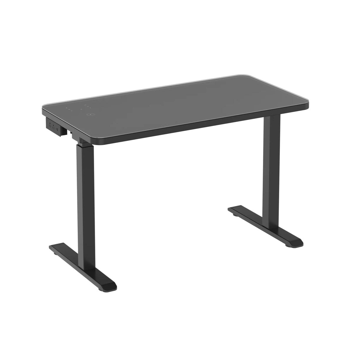 Black Glass Standing Desk S48420