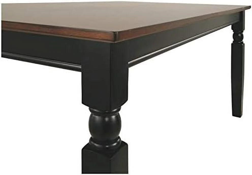 Solid Two-Toned Rectangular Dining Table K21528