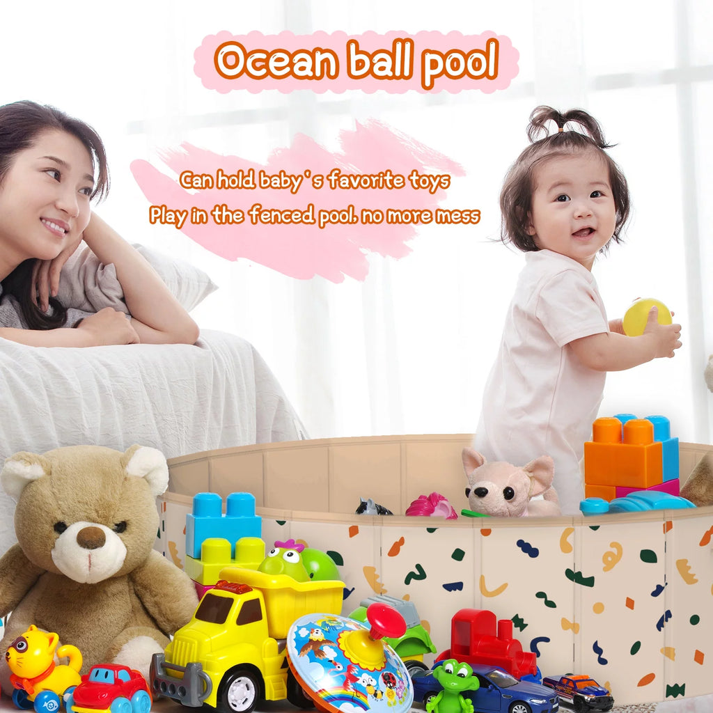 Collapsible Hard Plastic Dog Pool 32 Ball Pit H50947