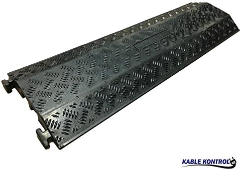 Black 2 Channel Rubber Cable Protector H760650