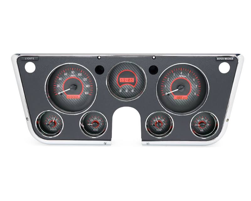 Analog Gauges Carbon Red S29955