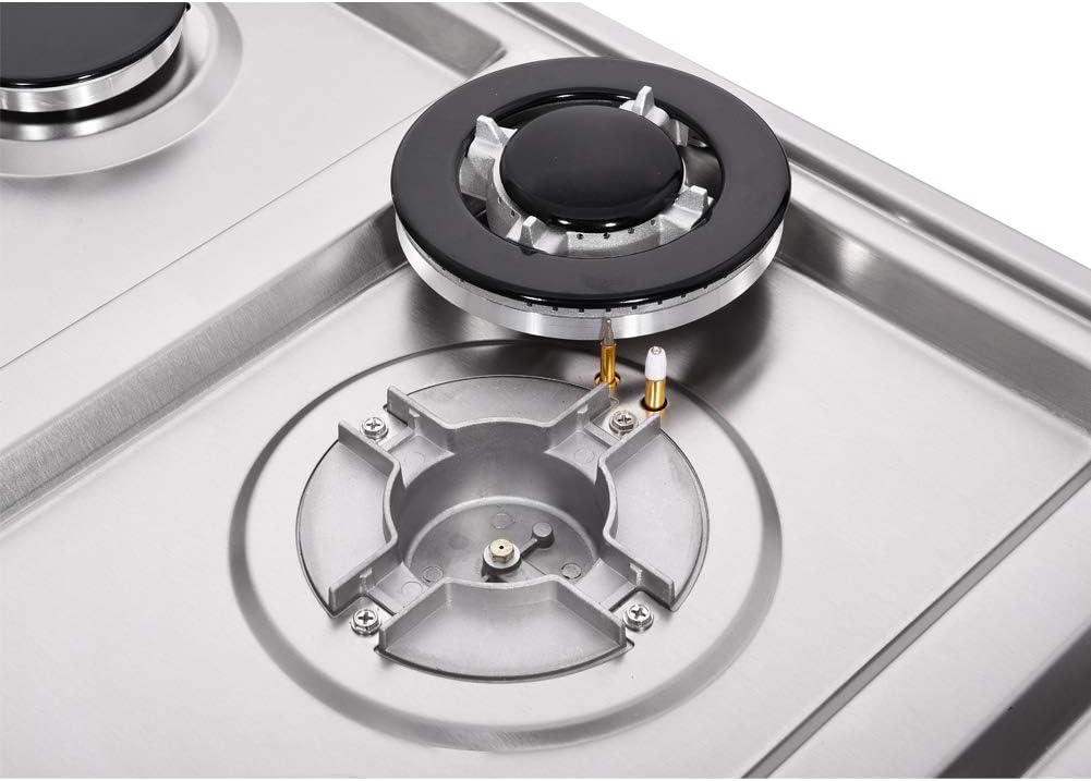 34 Inch 5 Burners Stainless Steel Gas Cooktop W1091