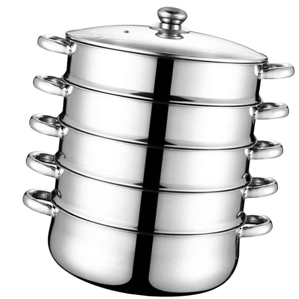 Stainless Steel 5 Layers 28cm Steamer Stockpot O61650