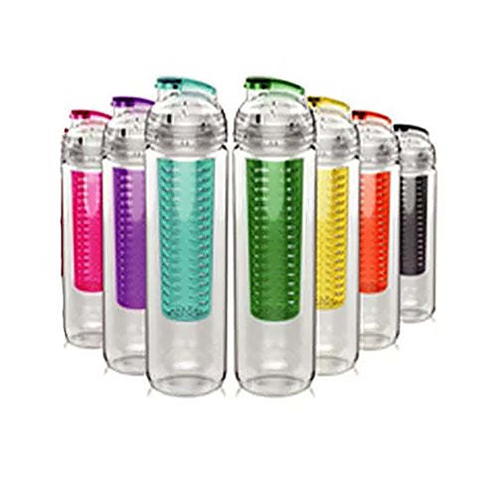 27 oz Dome Fruit Infuser Water Bottle Yellow A796