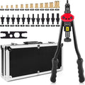 16 Rivet Nut Tool Set with 115Pcs Assorted Rivet Nuts and aluminum Carrying Case Q8580