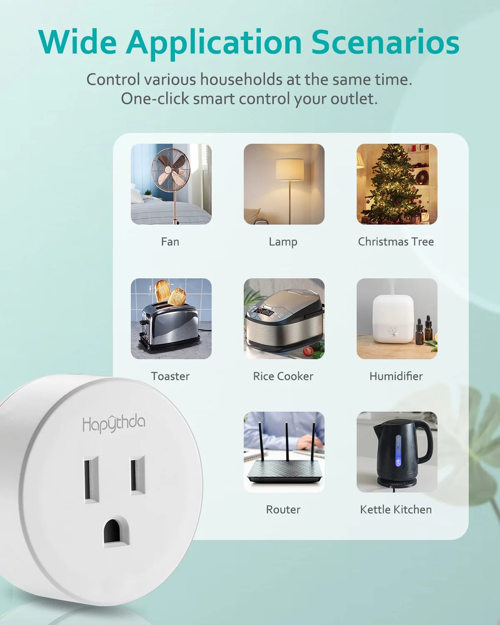 Wireless Remote Control Electrical Outlet Switch White F597