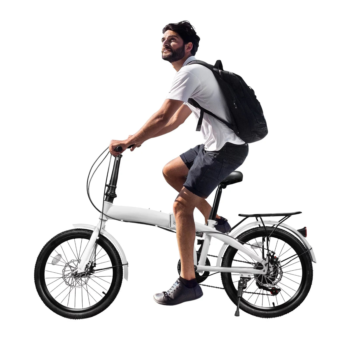20-inch Wheels 7 Speed Folding Bike High Carbon Steel Bicycle R615590