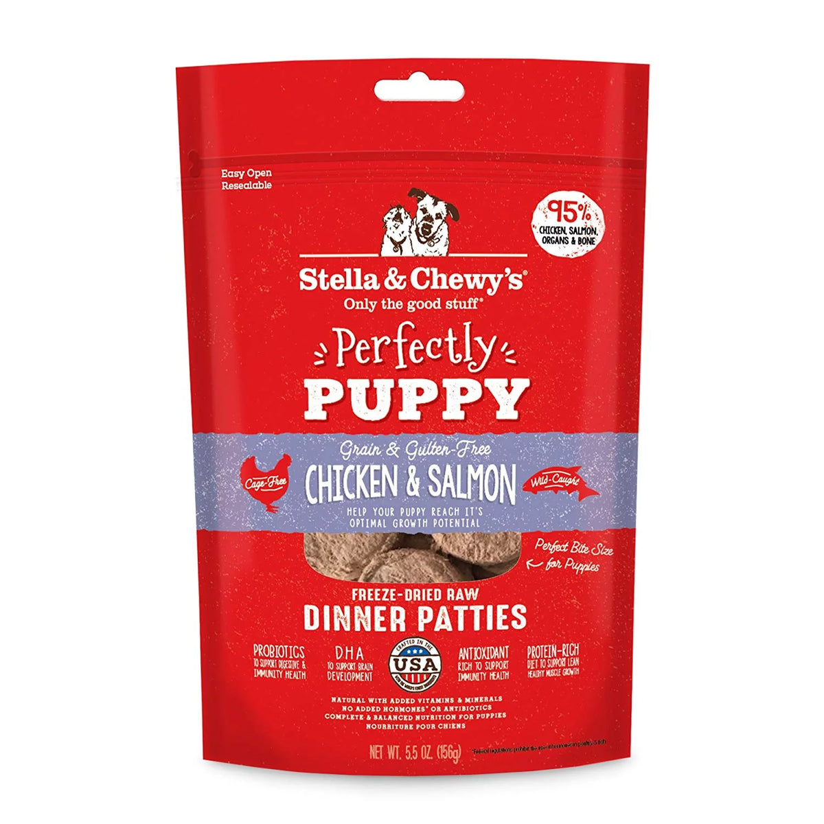 Chicken & Salmon Freeze-Dried Raw Dog Food, 5.5 oz G671