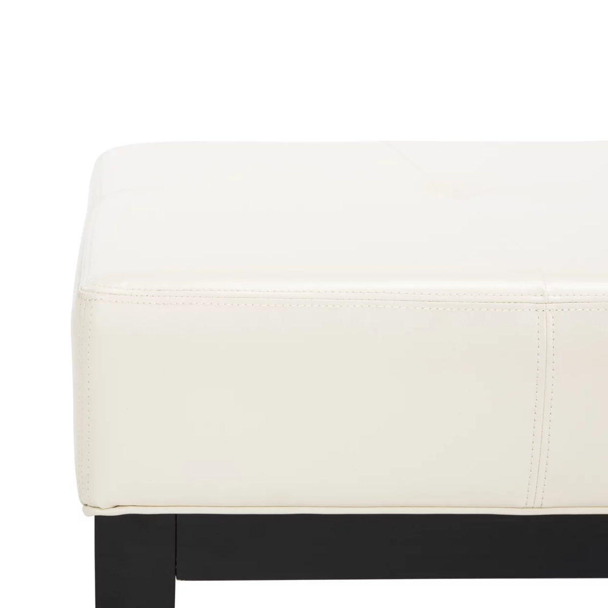 Cream Rectangular Cocktail Ottoman I2379