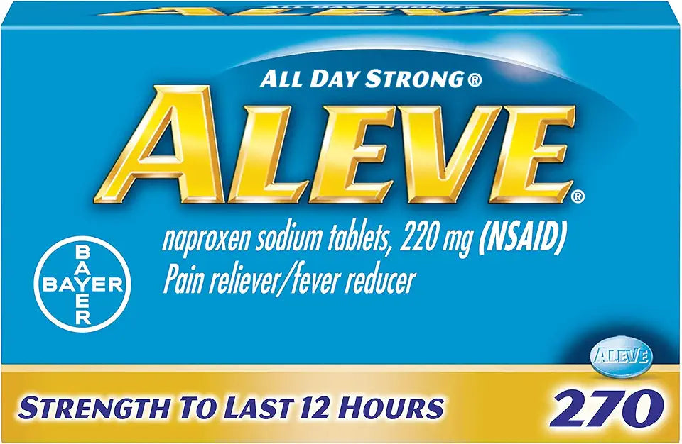 Naproxen Sodium 220 mg Pain Reliever Fever Reducer 270 Count V62914