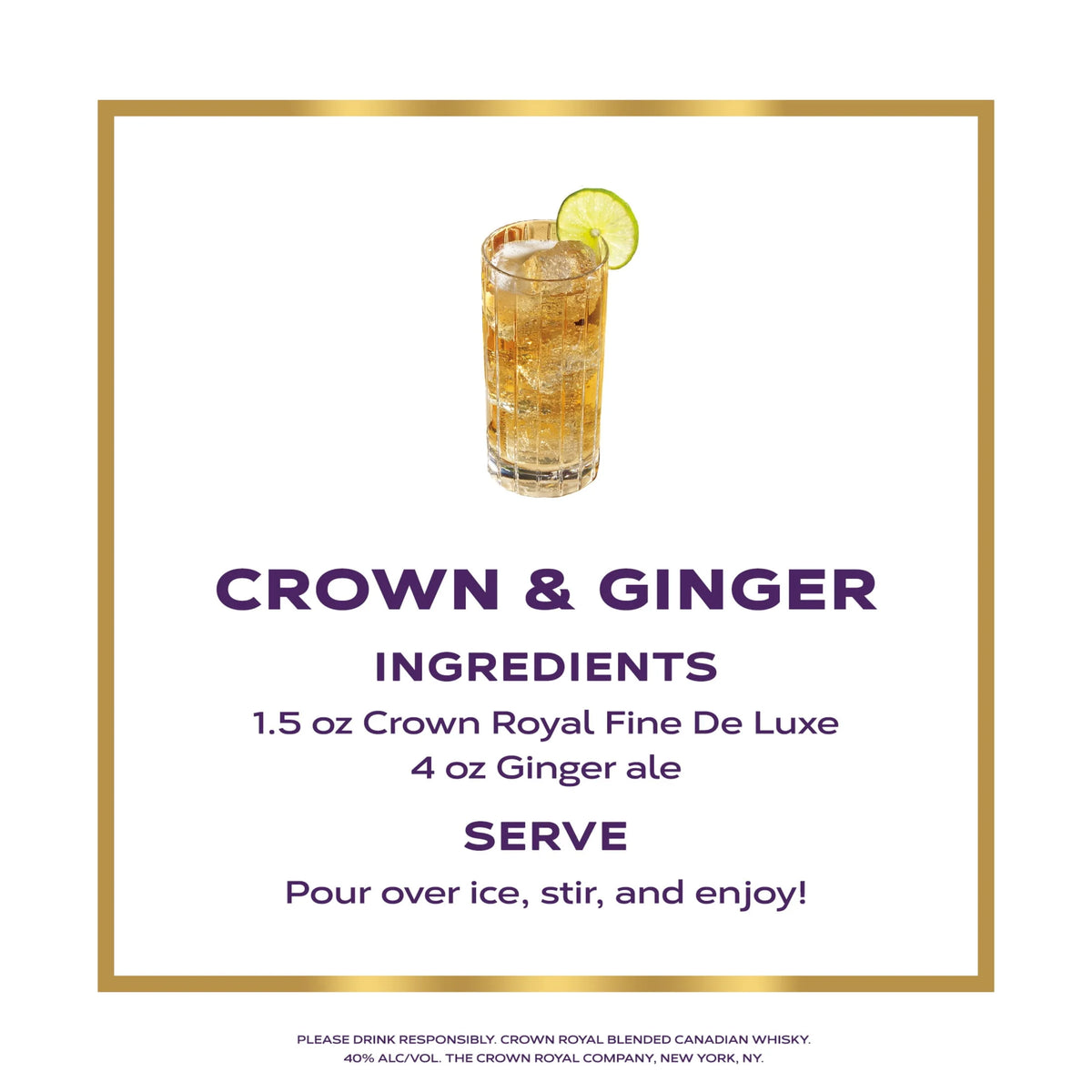 Blended Canadian Whisky, 750 mL, 40% ABV Y190